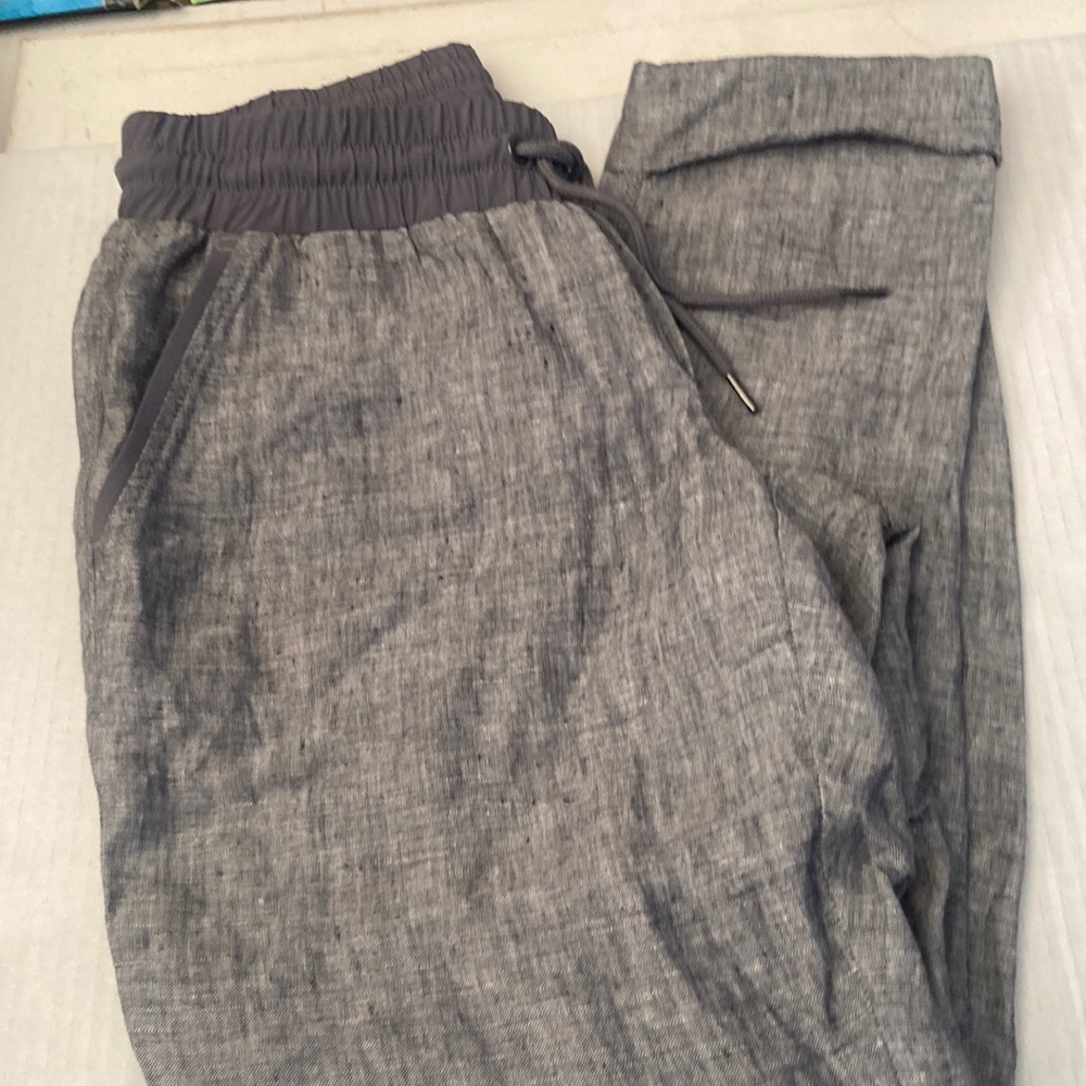 Athleta linen ankle pants